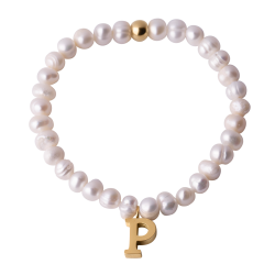 Pulsera Perlas de Inicial Galia - P