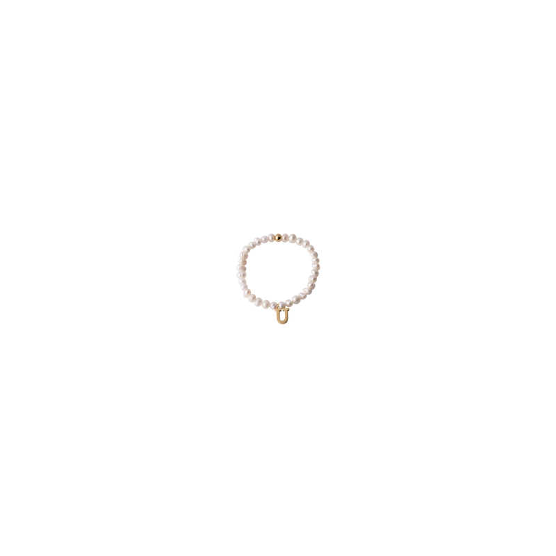 Pulsera Perlas de Inicial Galia - U