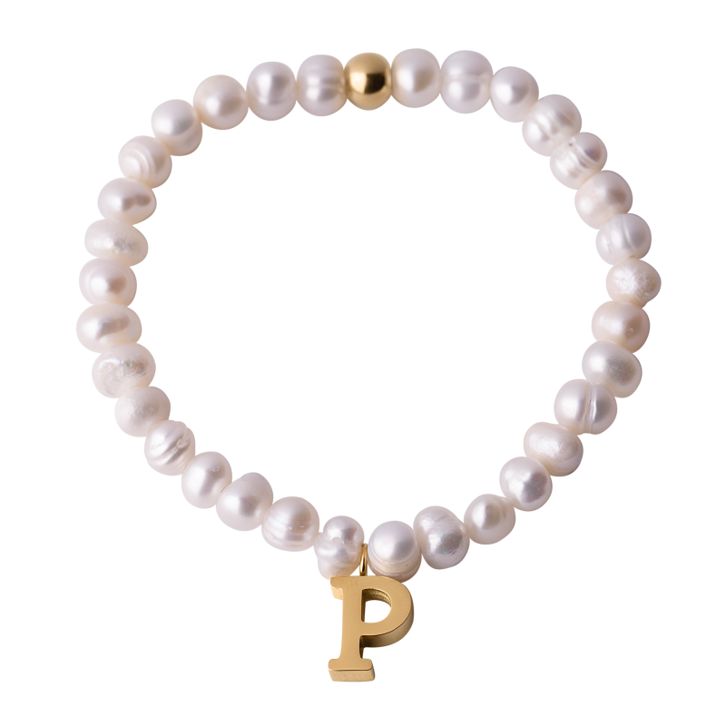 Pulsera Perlas de Inicial Galia - P