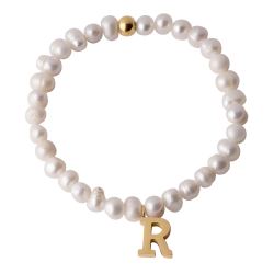 Pulsera Perlas de Inicial Galia - R