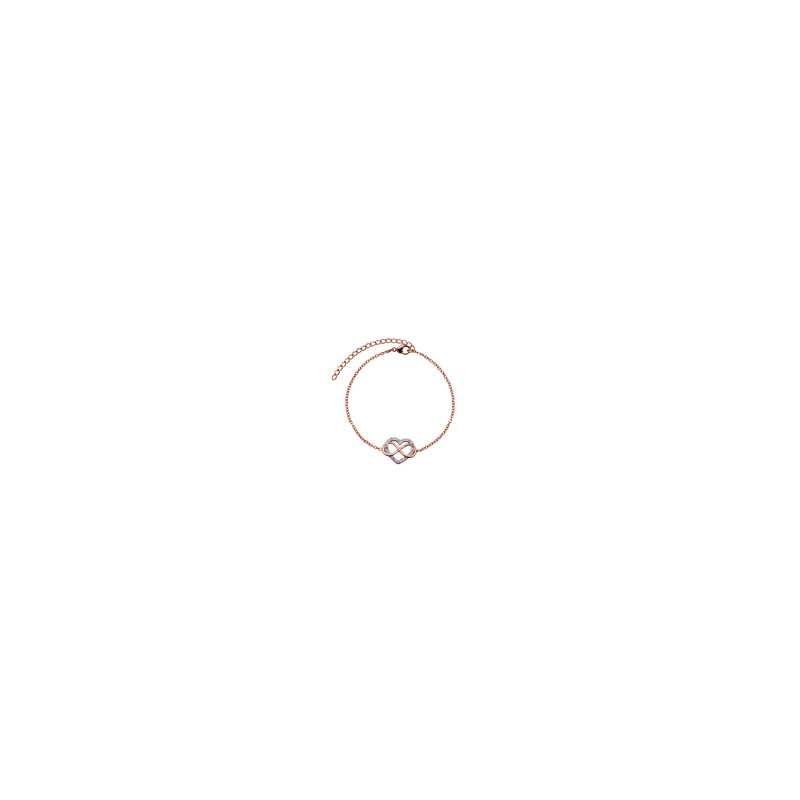 Pulsera Corazón Natty - Oro Rosa