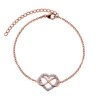 Pulsera Corazón Natty - Oro Rosa