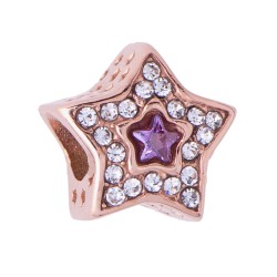 Charm de Estrella Twinkle - Oro Rosa