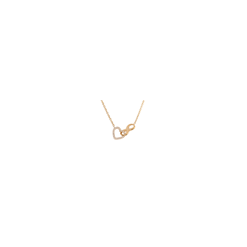 Collar Corazón Infinito Nia - Oro