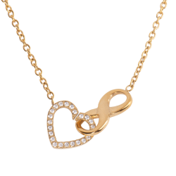 Collar Corazón Infinito Nia - Oro