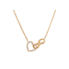 Collar Corazón Infinito Nia - Oro
