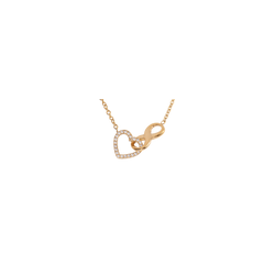 Collar Corazón Infinito Nia - Oro