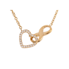 Collar Corazón Infinito Nia - Oro