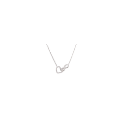 Collar Corazón Infinito Nia - Plata