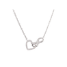 Collar Corazón Infinito Nia - Plata