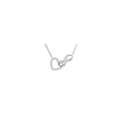 Collar Corazón Infinito Nia - Plata