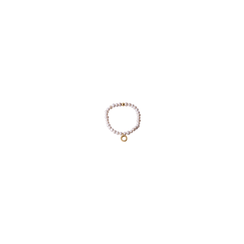 Pulsera Perlas de Inicial Galia - O