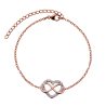Pulsera Corazón Natty - Oro Rosa